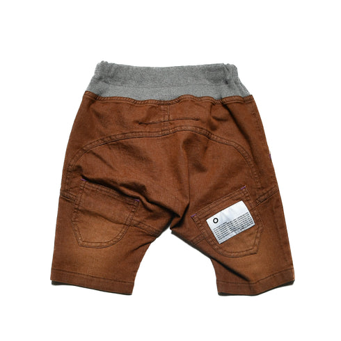 【90~120】カラーデニムハーフサルエルパンツ 1524601